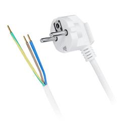 Solight flexo kábel, 3x 1,5 mm2, biely, 3 m