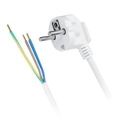 Solight flexo kábel, 3x 1mm2, biely, 2m