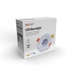 Solight LED bodové svetlo, 5W, 400lm, 3000K, okrúhle, biele