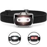 Solight LED čelová baterka, 3W + červené svetlo, 3x AAA