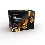 Solight LED dekoratívne žiarovky na prírodnom lane, 10x žiarovka, 30LED, 180cm, časovač 3x AA