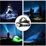 Solight LED dobíjacia čelová baterka, 550lm, Li-Ion, USB