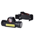 Solight LED dobíjacia čelovka, 3W + COB, 150 + 120lm, Li-ion, USB