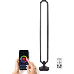 Solight LED inteligentná stojacia lampa Rainbow, oválna, wifi, RGB, CCT, 105 cm