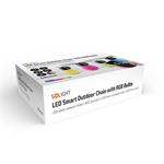 Solight LED inteligentná vonkajšia reťaz s RGB žiarovkami, bluetooth, 15 žiaroviek, 14m+6m, 10W