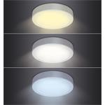 Solight LED mini panel CCT, přisazený, 18W, 1530lm, 3000K, 4000K, 6000K, kulatý
