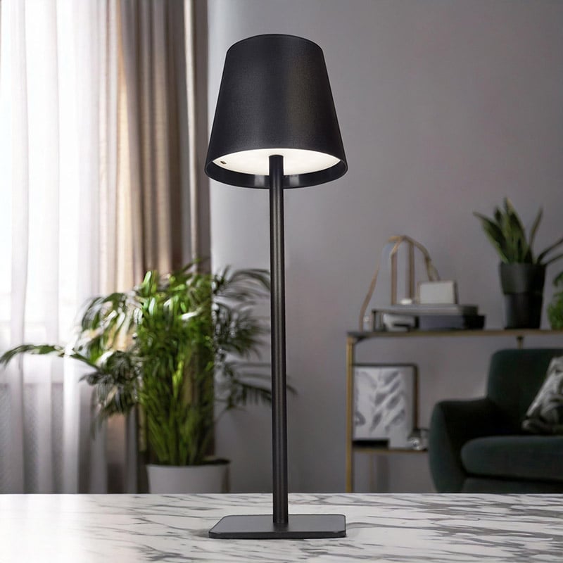 Solight LED nabíjecí lampička Lucca, 120lm, změna CCT, stmívání, černá