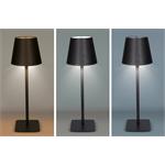 Solight LED nabíjecí lampička Lucca, 120lm, změna CCT, stmívání, černá