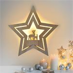 Solight LED nástenná dekorácia poinsettia, 24x LED, 2x AA