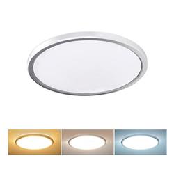 Solight LED osvětlení Acate s ochranou proti vlhkosti, IP54, 24W, 2160lm, 3CCT, 30cm, stříbrná