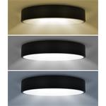 Solight LED osvětlení s dálkový ovladačem, 36W, 2300lm, 30cm, změna chromatičnosti, stmívatelné, černá
