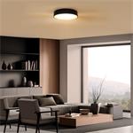 Solight LED osvětlení s dálkovým ovladačem Larios Black, 48W, 3360lm, 39cm, změna chromatičnosti, stmívatelné