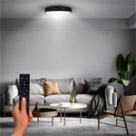 Solight LED osvetlenie s diaľkovým ovládaním, 36W, 2300lm, 30cm, stmievateľné, čierne