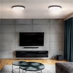 Solight LED osvetlenie s diaľkovým ovládaním Estela Black, 36W, 2700lm, 30cm, stmievateľné