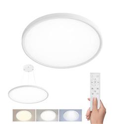 Solight LED osvetlenie s diaľkovým ovládaním Estela White UGR, 40W, 4300lm, 50cm, URG<19, závesné a zapustené