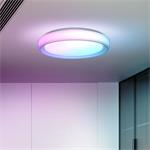 Solight LED osvetlenie s diaľkovým ovládaním Floco, 30W + 6W RGB, 2100lm, 40cm, zmena chromatickosti, stmievateľné