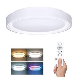 Solight LED osvetlenie s diaľkovým ovládaním Floco, 30W + 6W RGB, 2100lm, 40cm, zmena chromatickosti, stmievateľné