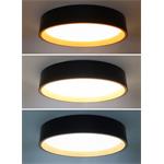 Solight LED osvetlenie s diaľkovým ovládaním Larios Black, 48W, 3360lm, 39cm, stmievateľné