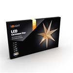 Solight LED poinsettia, závesná, 60cm, 20x LED, časovač, 2x AA