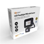 Solight LED reflektor PRO se senzorem, 20W, 1840lm, 5000K, IP44