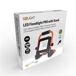 Solight LED reflektor PRO se sklopným stojanem, 50W, 4600lm, 5000K, kabel se zástrčkou, IP65