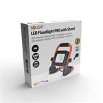 Solight LED reflektor PRO so sklopným stojanom, 30W, 2760lm, 5000K, kábel so zástrčkou, IP65