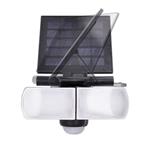 Solight LED solárne svetlo so senzorom, 8W, 600lm, Li-on, čierne