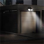 Solight LED solárne svetlo so senzorom, 8W, 600lm, Li-on, čierne