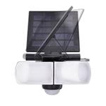 Solight LED solárne svetlo so senzorom, 8W, 600lm, Li-on, čierne