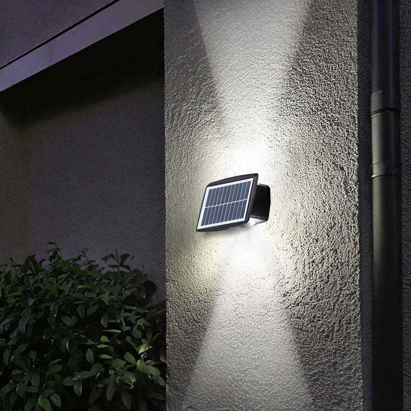 Solight LED solární nástěnné světlo, teplá a studená bílá, 15x10cm