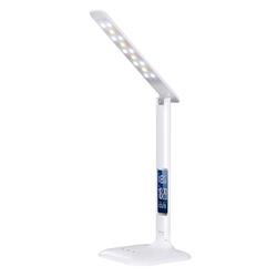 Solight LED stmievateľná stolná lampa s displejom, 6 W, voliteľná teplota svetla, biely lesk