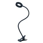 Solight LED stmievateľná stolná lampa s klipom, 300 lm, nastaviteľná teplota svetla, USB