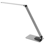 Solight LED stolná lampa stmievateľná, 11 W, zmena chromatickosti, brúsený hliník, strieborná