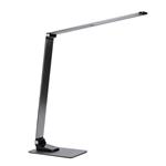 Solight LED stolná lampa stmievateľná, 11 W, zmena chromatickosti, brúsený hliník, strieborná