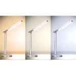 Solight LED stolní lampička, 7W, stmívatelná, změna chromatičnosti, stříbrná barva