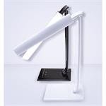 Solight LED stolová lampa stmievateľná, 12 W, možnosť voľby teploty svetla, USB, biely lesk