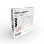 Solight LED stropní světlo Cascade, čtvercové, 130W, 7067lm, dálkové ovládání