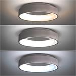 Solight LED stropní světlo kulaté Treviso, 48W, 2880lm, stmívatelné, dálkové ovládání, šedá