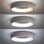 Solight LED stropní světlo kulaté Treviso, 48W, 2880lm, stmívatelné, dálkové ovládání, šedá
