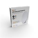 Solight LED stropní světlo Plain, 3CCT, 24W, 1920lm, 3000K, 4000K, 6000K, kulaté, 38cm