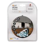 Solight LED svetelný pás s testerom, 5 m, sada s adaptérom 12V, 4,8 W/m, IP65, studená biela