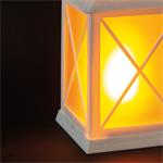Solight LED vĂˇnoÄŤnĂ­ lucerna bĂ­lĂˇ, 20cm, ÄŤasovaÄŤ, 2x AA