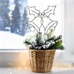 Solight LED venkovnĂ­ dekorace zvoneÄŤky, 100x LED, ÄŤasovaÄŤ, 55cm, 3x AA