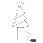 Solight LED venkovní dekorace vánoční stromeček, 85x LED, časovač, 68cm, 3x AA