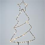 Solight LED venkovní dekorace vánoční stromeček, 85x LED, časovač, 68cm, 3x AA