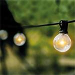 Solight LED venkovní řetěz s žárovkami, 25 žárovek, 15m+5m, 750lm, teplá bílá