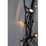 Solight LED venkovní vánoční řetěz, 200 LED, 10m, přívod 5m, 8 funkcí, IP44, teplá bílá
