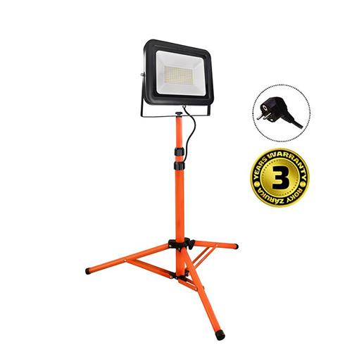 Solight LED vonkajší reflektor PRO s vysokým stojanom, 100W, 9200lm, kábel so zástrčkou, AC 230V