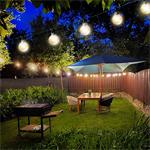 Solight LED vonkajšia reťaz so žiarovkami, 25 žiaroviek, 15m+5m, 750lm, teplá biela