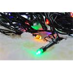 Solight LED vonkajšia vianočná reťaz, 50 LED diód, 5 m, 3 m vedenie, 8 funkcií, časovač, IP44, viacfarebná
